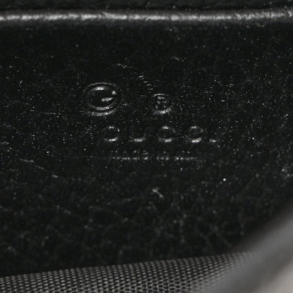 Gucci Dollar Calfskin Interlocking G Chain Wallet Black 6 of 10