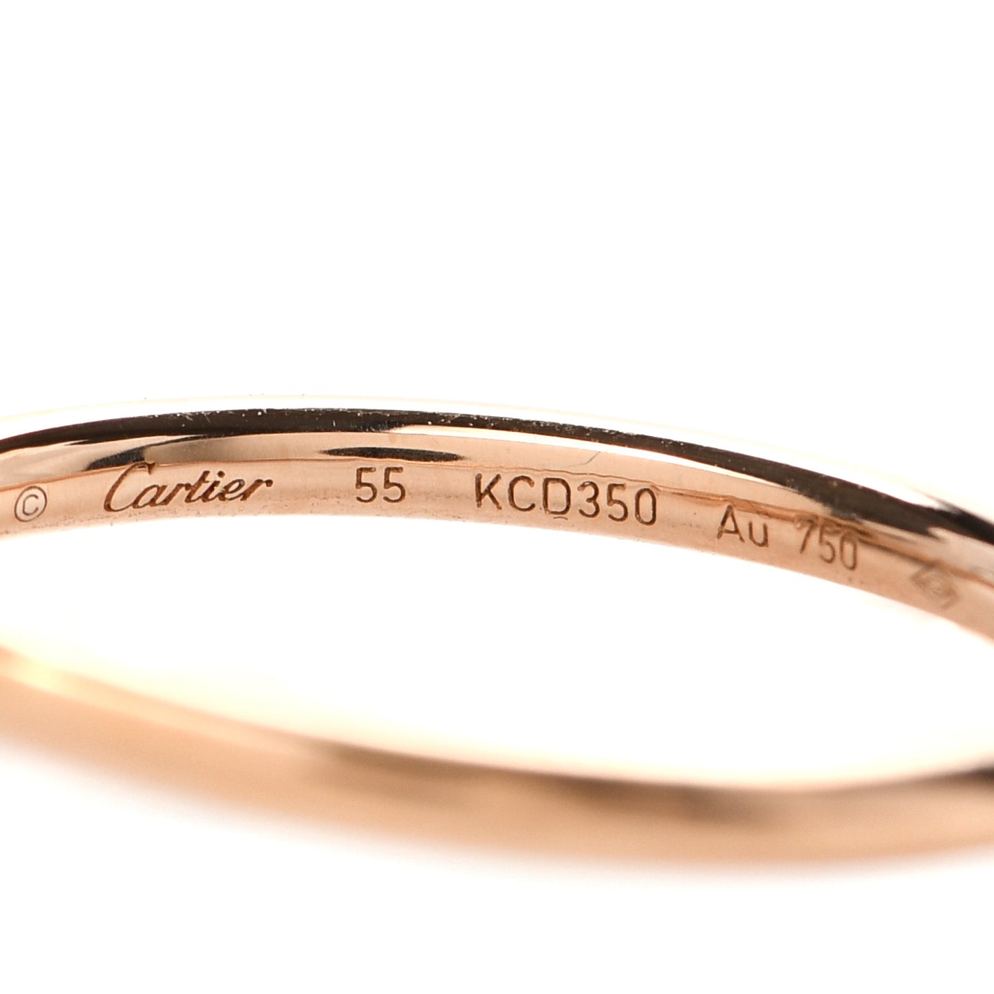 18K Pink Gold Small Juste Un Clou Ring 55 7.25