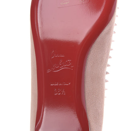 Christian Louboutin Veau Velours Anjalina Flats 36.5 Guimauve Copper 7 of 8