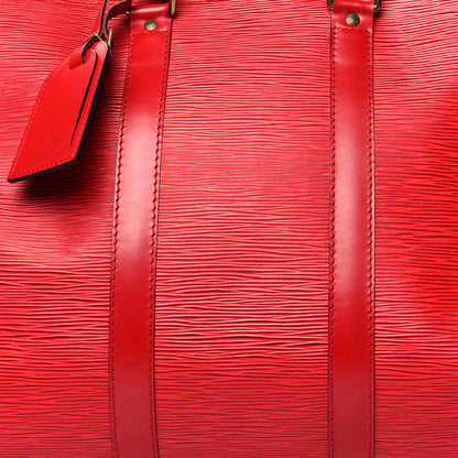 Louis Vuitton Epi Keepall 45 Castillan Red 7 of 17
