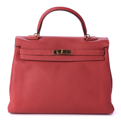 Hermes Togo Kelly Retourne 35 Rose Jaipur 1 of 35