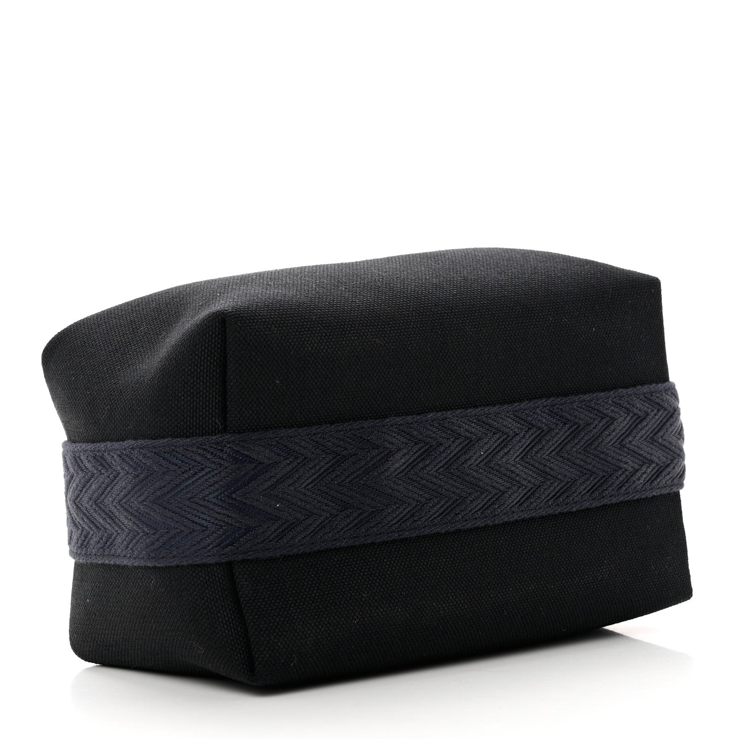 Hermes Canvas Small Bride-A-Brac Pouch Black Bleu Nuit 4 of 6