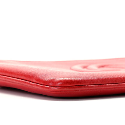 Gucci Pebbled Calfskin Soho Wristlet Vibrant Red 8 of 9