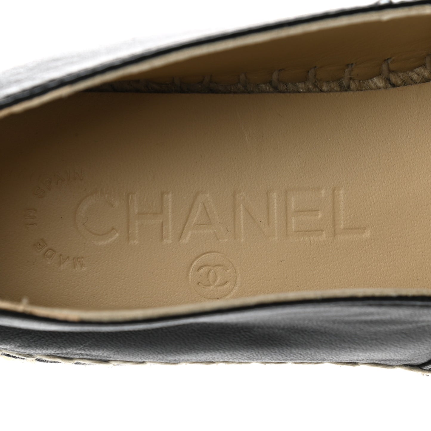 Lambskin CC Espadrilles 35 Black