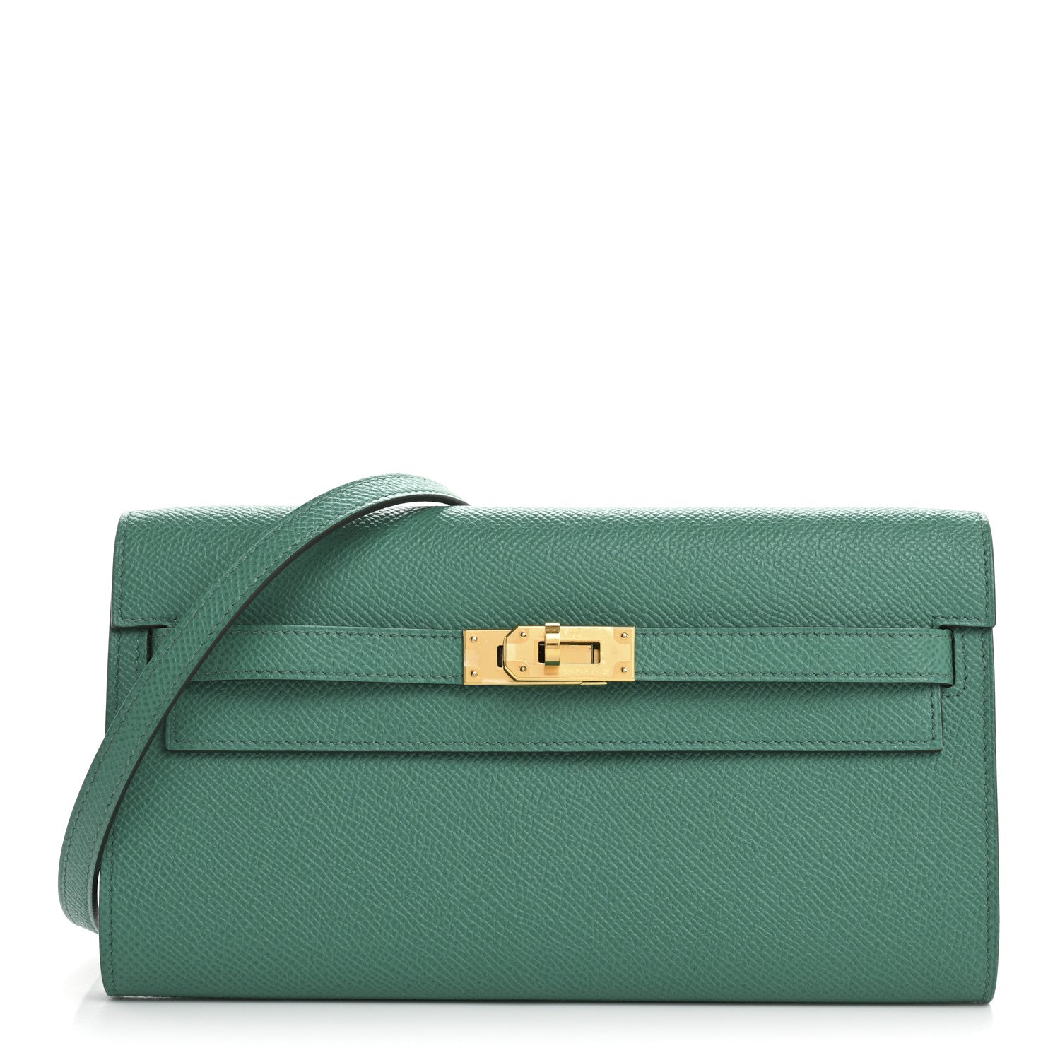 Hermes Epsom Kelly Wallet To Go Vert Jade 1 of 10