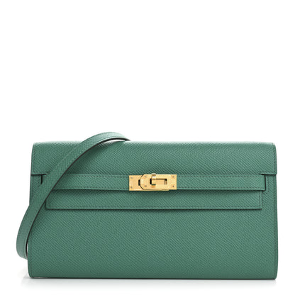 Hermes Epsom Kelly Wallet To Go Vert Jade 1 of 10