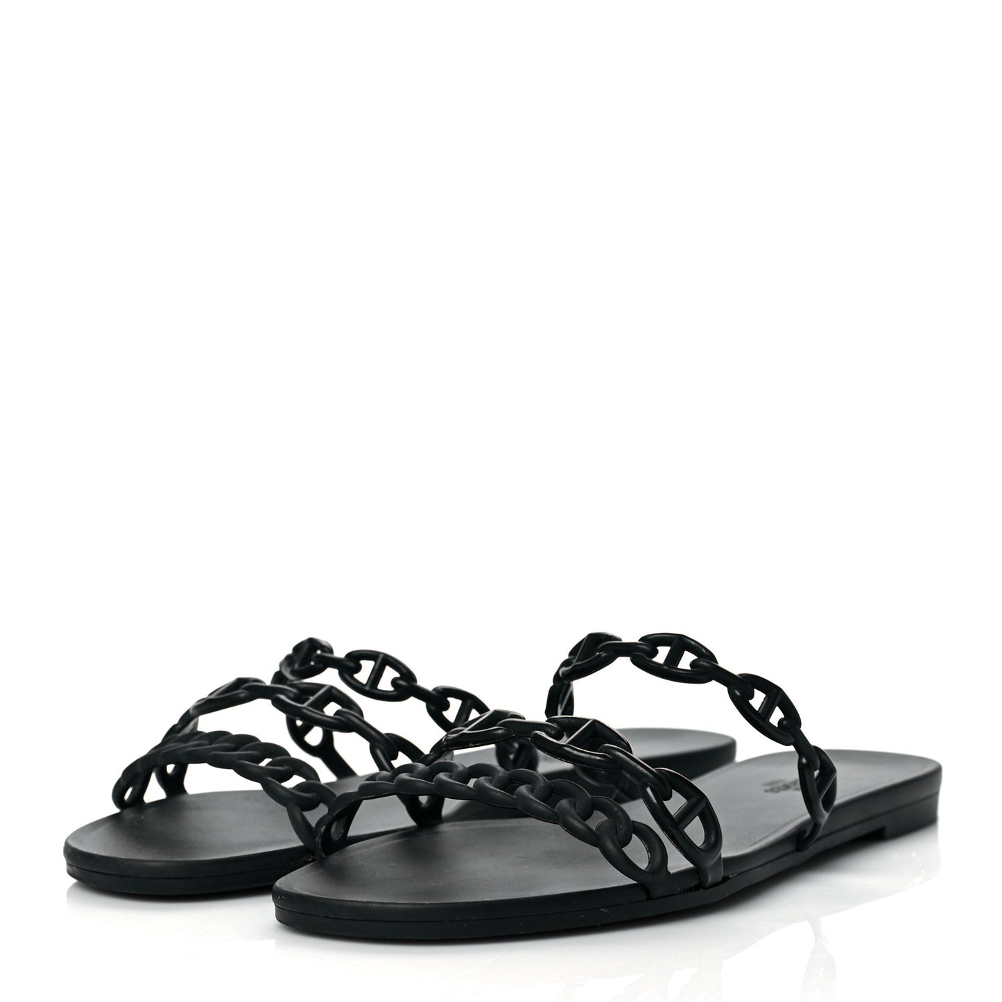 Rubber Chaine d'Ancre Rivage Sandals 41 Black