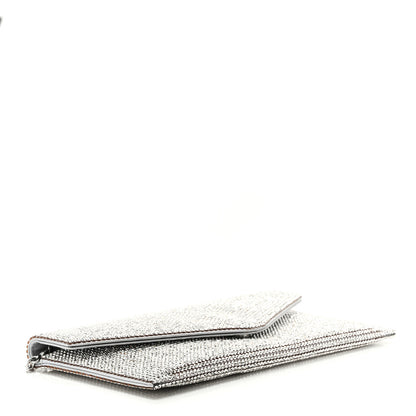 Judith Leiber Swarovski Crystal Envelope Clutch Silver 3 of 8