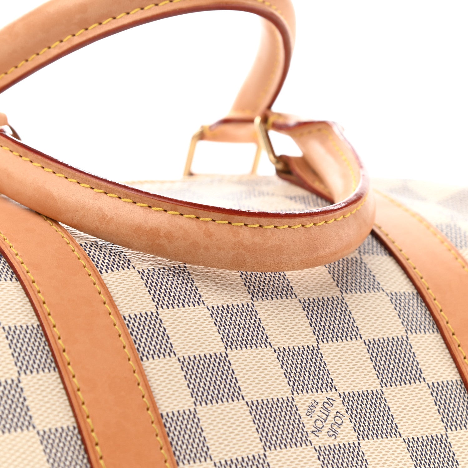 Louis Vuitton Damier Azur Keepall Bandouliere 55 12 of 16