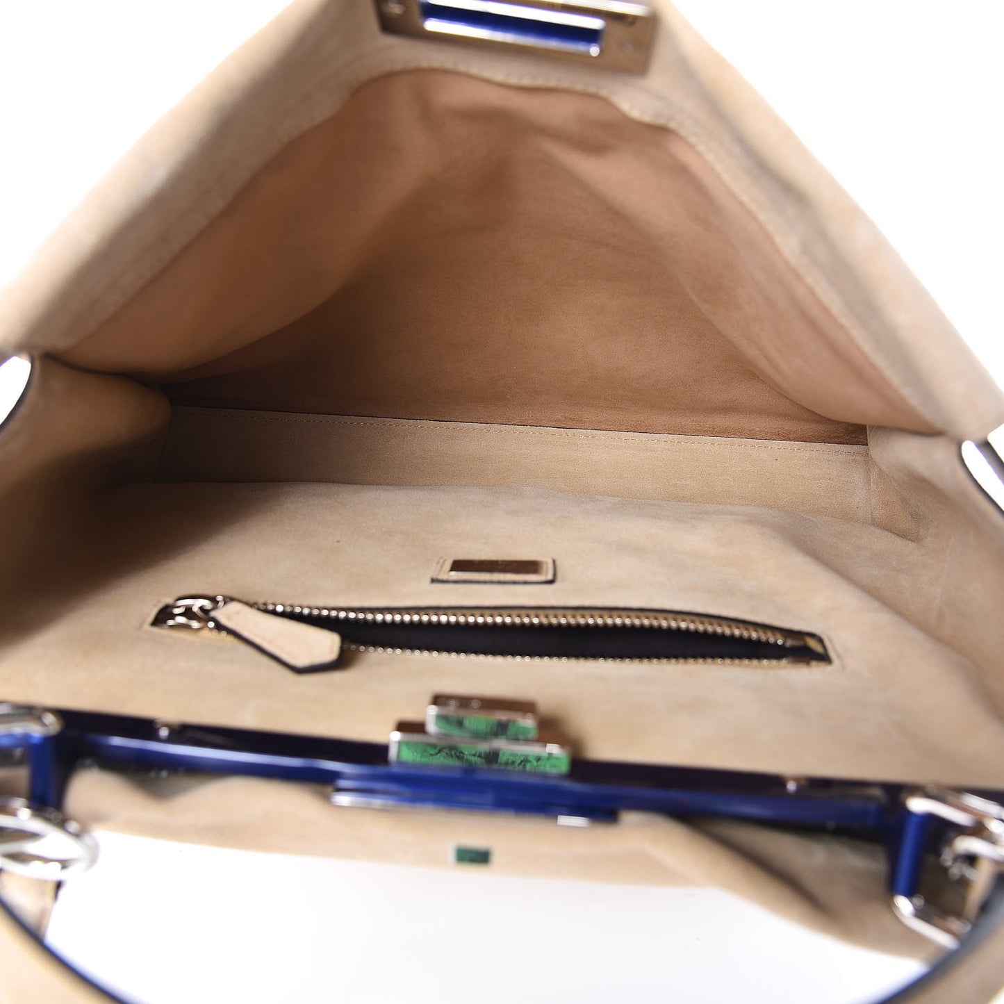 Suede Airbrushed Large Peekaboo Iconic Satchel Multicolor