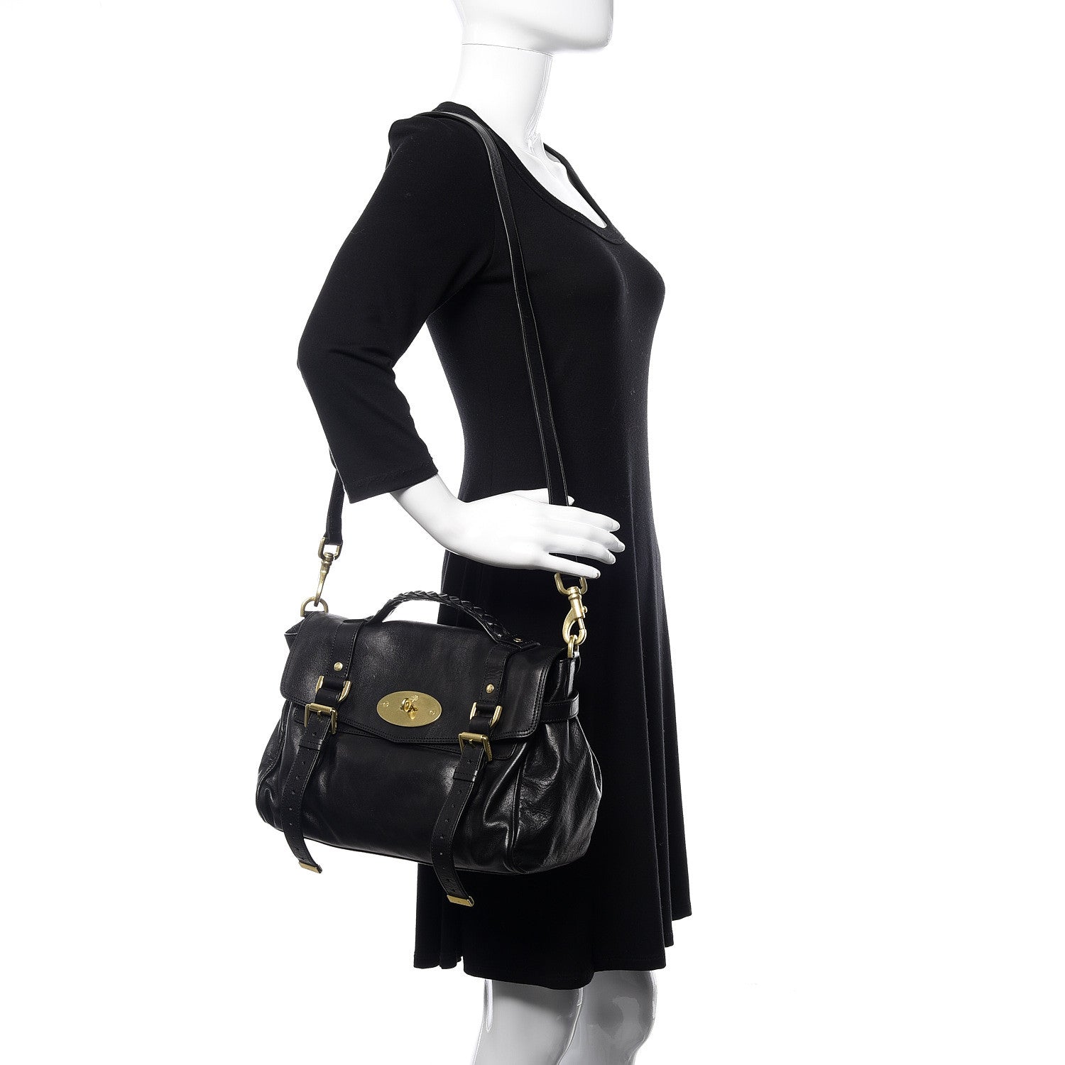 Mulberry Soft Buffalo Medium Alexa Black 2 of 9