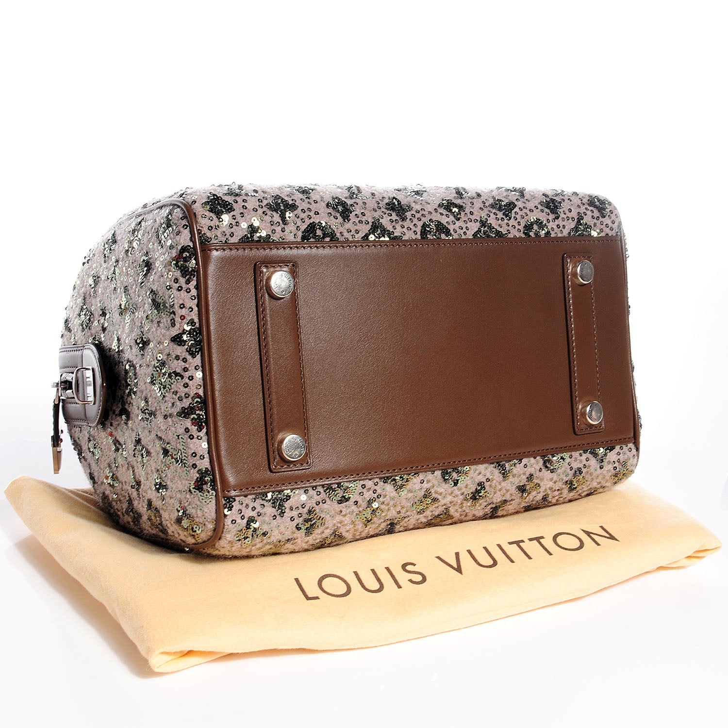 Louis Vuitton Sequin Monogram Sunshine Express Speedy Kaki 4 of 7
