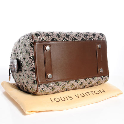 Louis Vuitton Sequin Monogram Sunshine Express Speedy Kaki 4 of 7