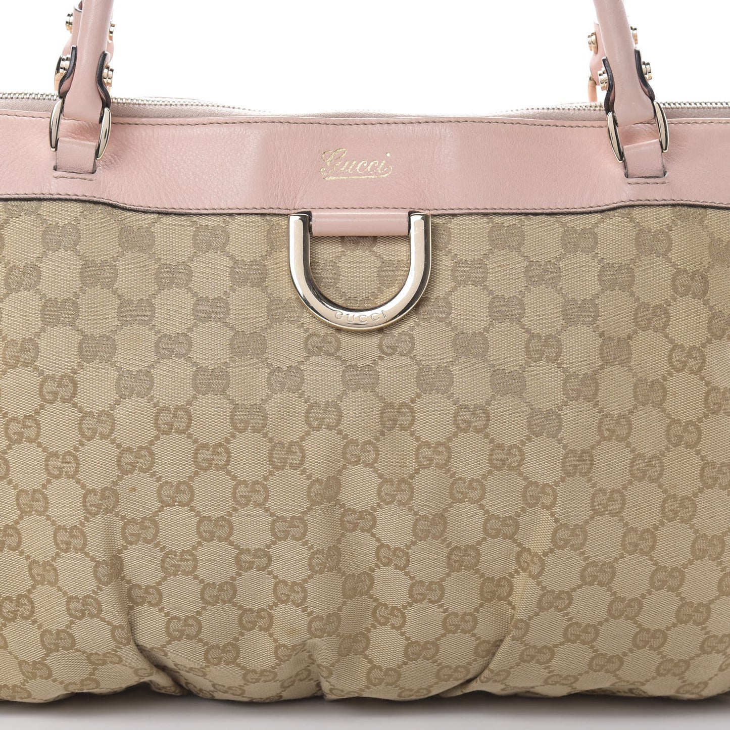 Monogram D Gold Ring Tote Pink