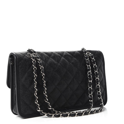Chanel Caviar Quilted Medium French Riviera Flap Black 4 of 12