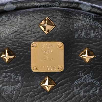 MCM Visetos Studded Medium Stark M Backpack Black 10 of 10