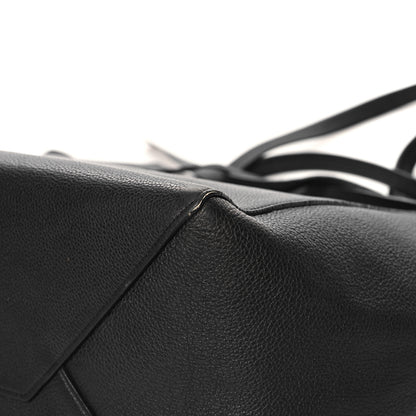 Celine Soft Grained Calfskin Small Belt Cabas Phantom Black 10 of 12