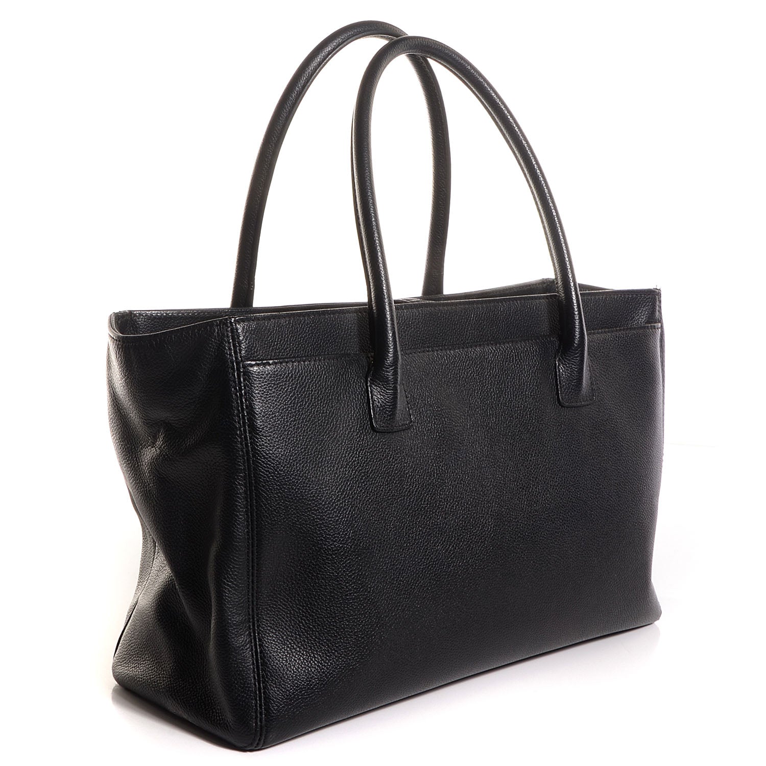 Chanel Calfskin Cerf Executive Shopper Tote Black 3 of 6