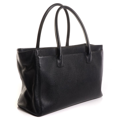 Chanel Calfskin Cerf Executive Shopper Tote Black 3 of 6