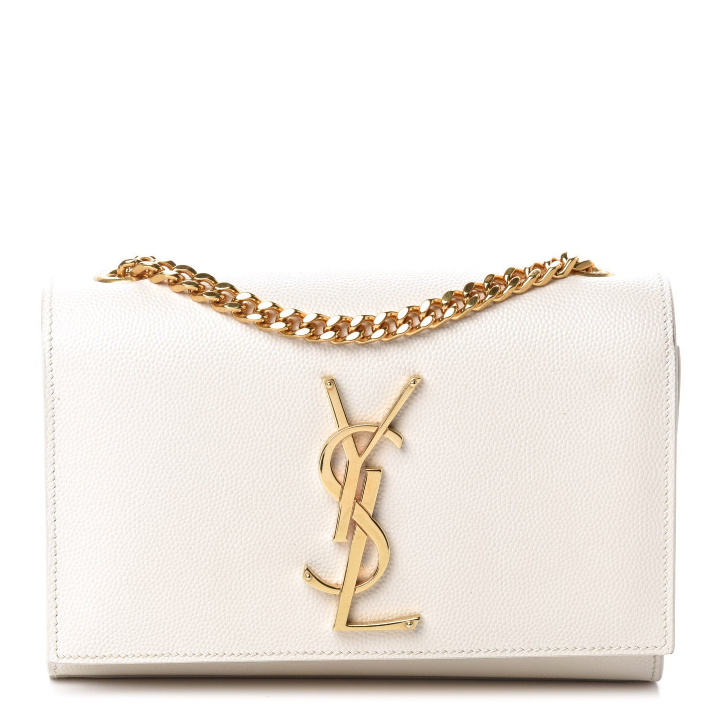 Grain De Poudre Small Monogram Kate Satchel Optical White