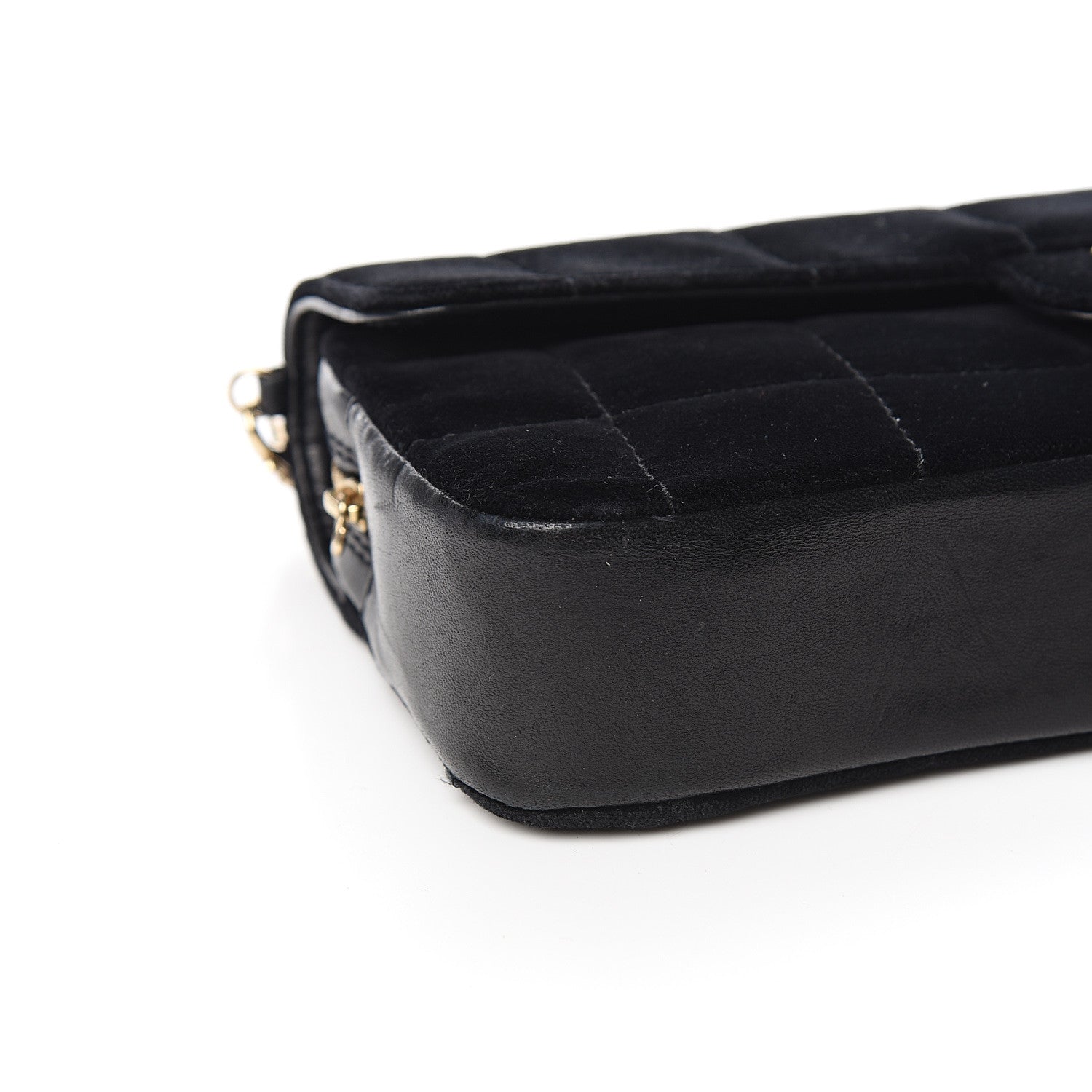 Chanel Velvet Quilted East West Travel Flap Black 8 of 10