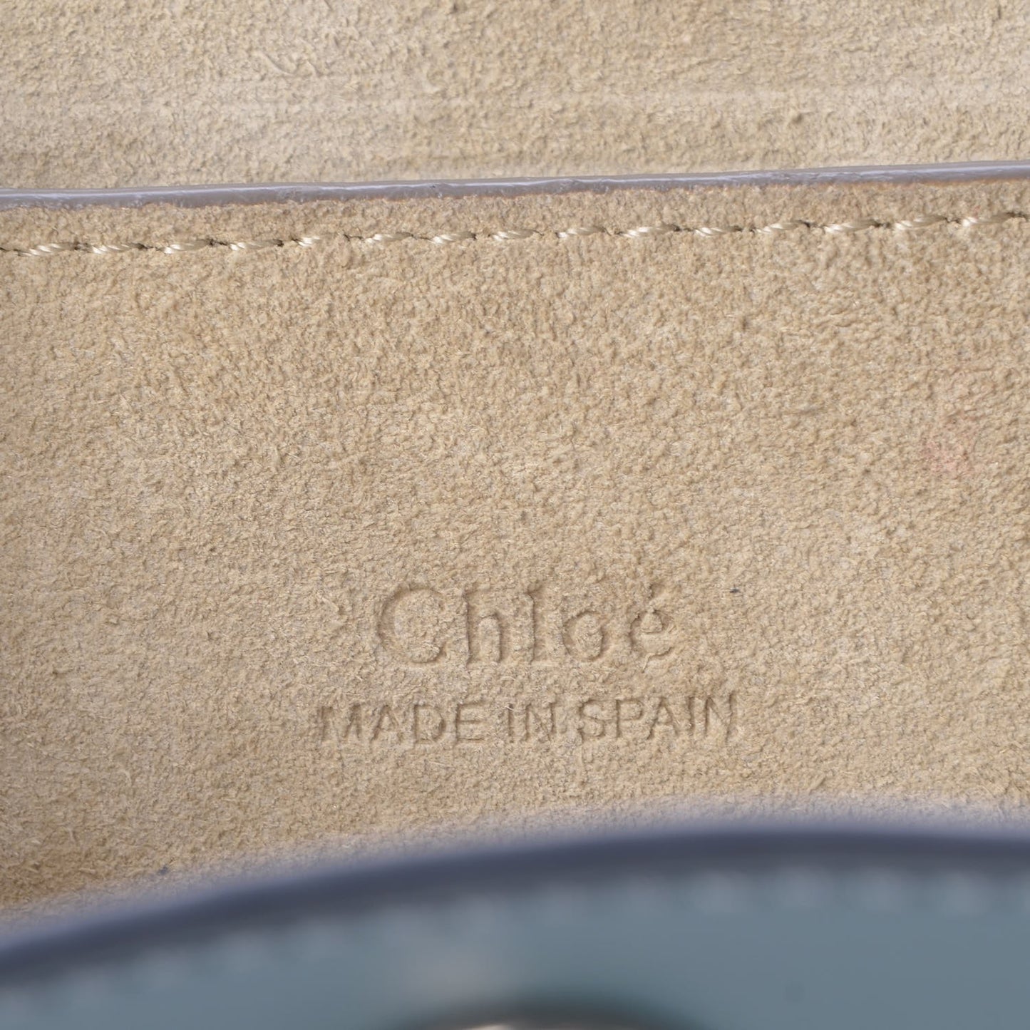 Suede Calfskin Mini Faye Bracelet Bag Cloudy Blue