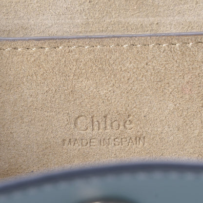 Chloe Suede Calfskin Mini Faye Bracelet Bag Cloudy Blue 5 of 7