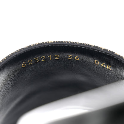 Gucci Jacquard Black Denim GG Monogram Angelina Platform 55mm Slide Sandals 36 Black Ivory 6 of 9