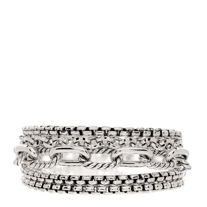 David Yurman Sterling Silver Multi Row Chain Bracelet 1 of 4