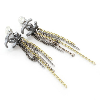 Chanel CC Chain Clip On Earrings 4 of 4