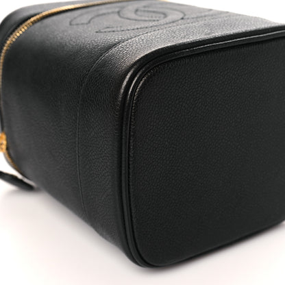 Chanel Caviar Vanity Cosmetic Case Black 9 of 10
