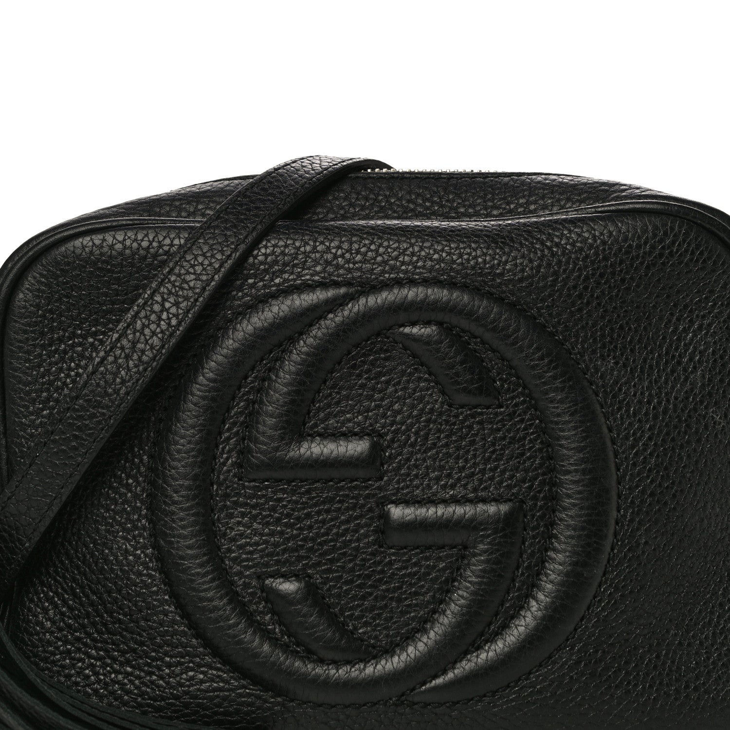 Gucci Pebbled Calfskin Small Soho Disco Bag Black 9 of 22