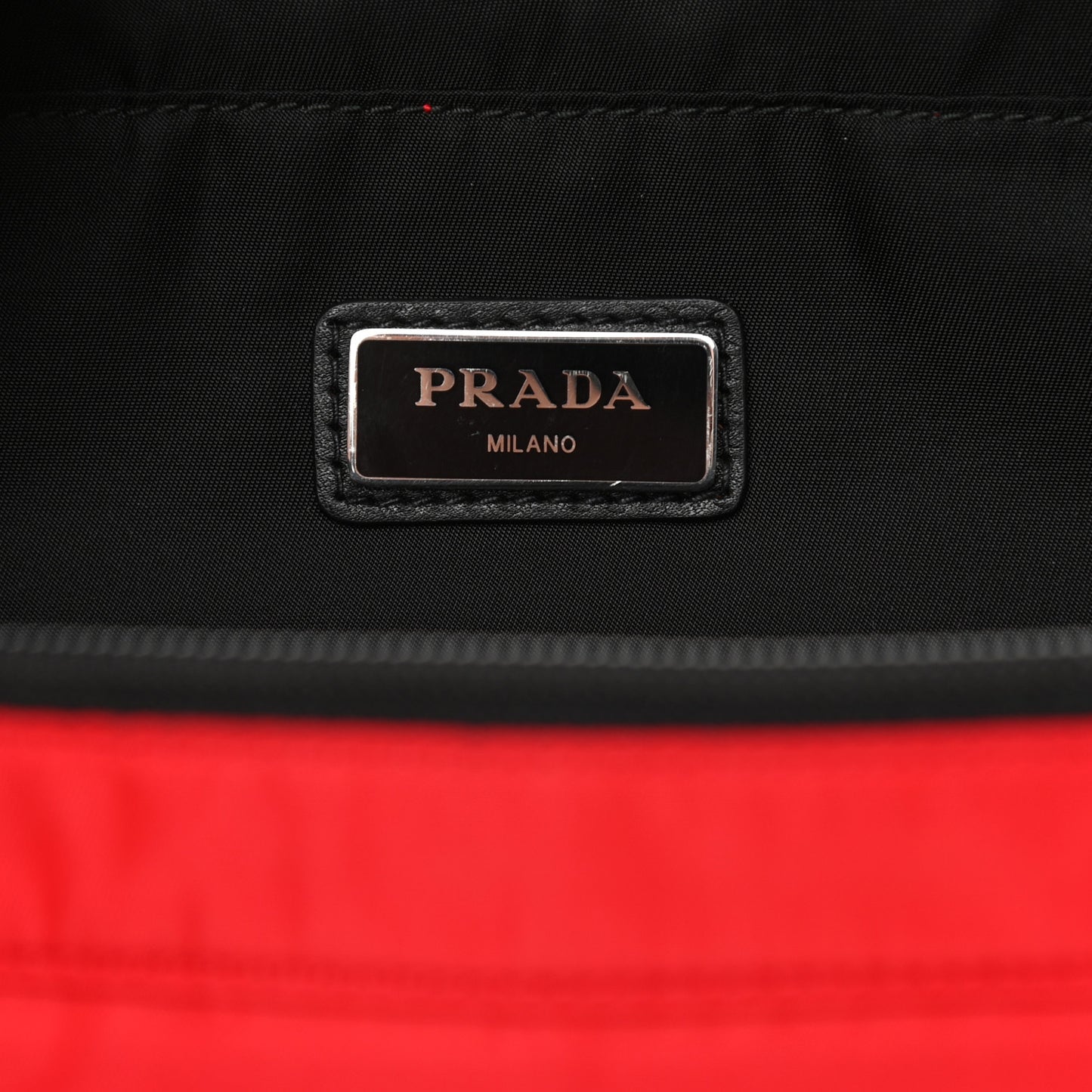Tessuto Nylon Belt Bag Red