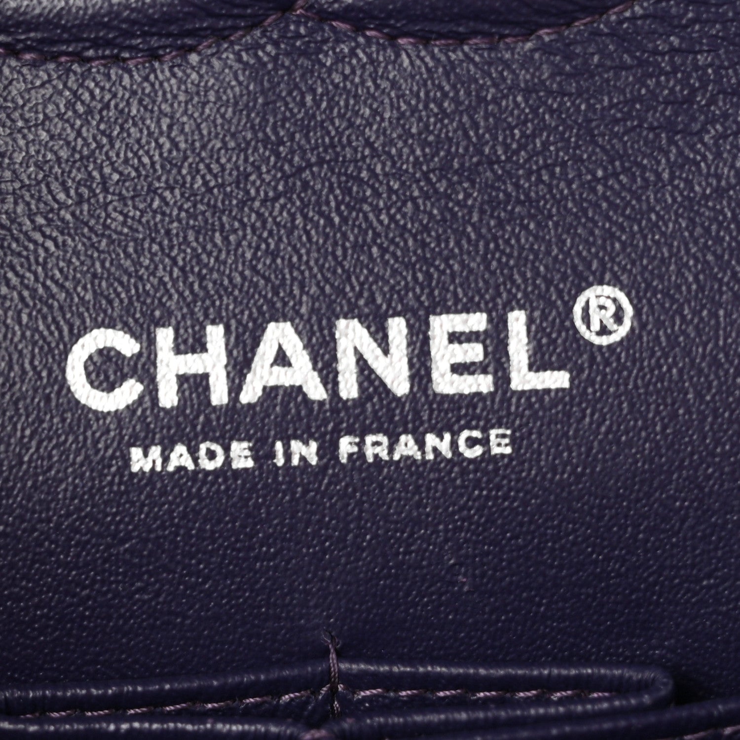 Chanel Lambskin Quilted Medium Double Flap Dark Purple 6 of 10