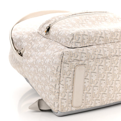 Christian Dior Oblique Calfskin Rider Backpack Beige 7 of 10