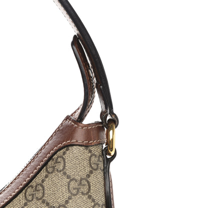 Gucci GG Supreme Monogram Linea A Hobo Brown 12 of 16