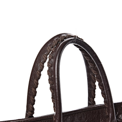 Balenciaga Agneau Giant 12 Gold Hardware S Sunday Tote Charbon 10 of 14