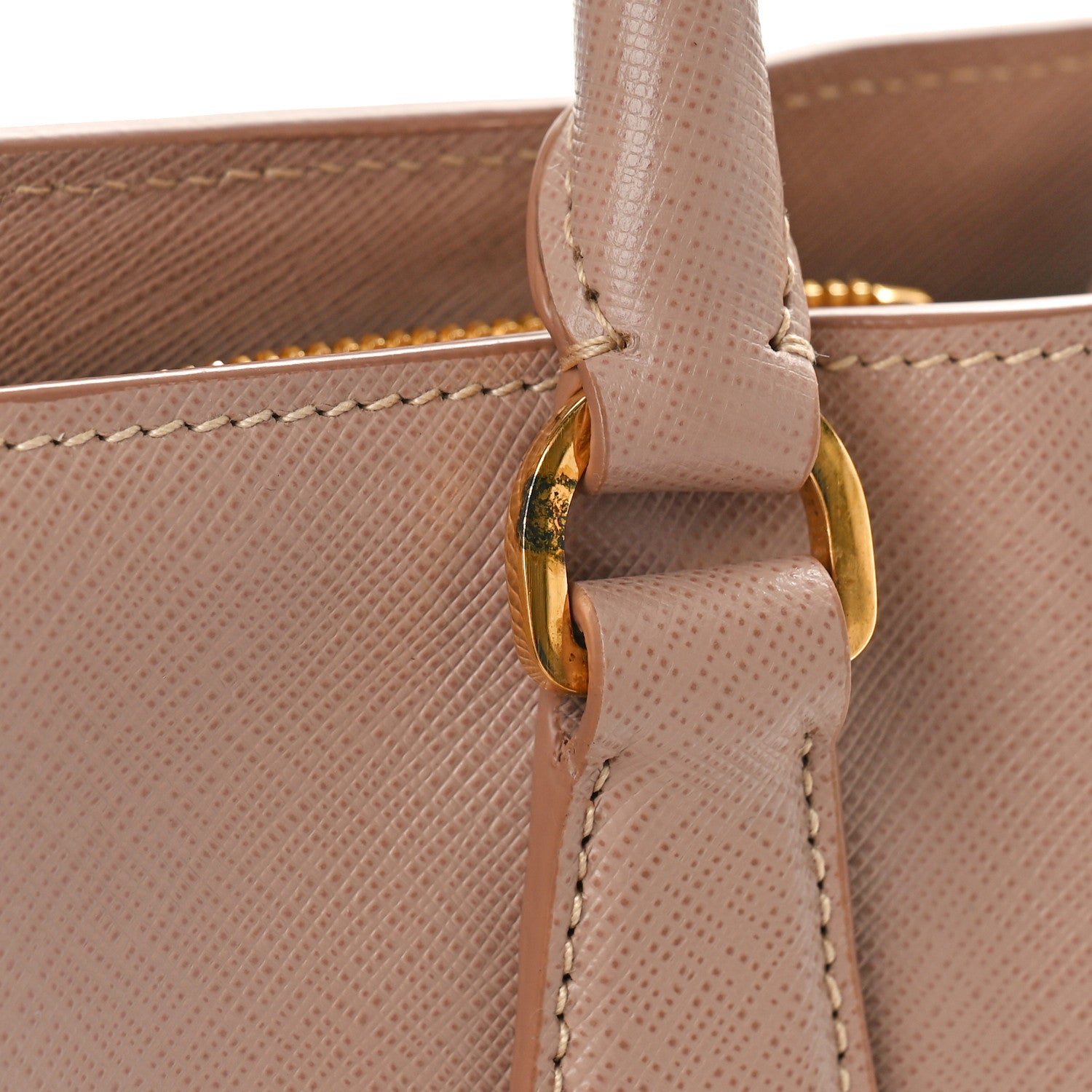 Prada Saffiano Medium Galleria Double Zip Tote Cammeo 12 of 13