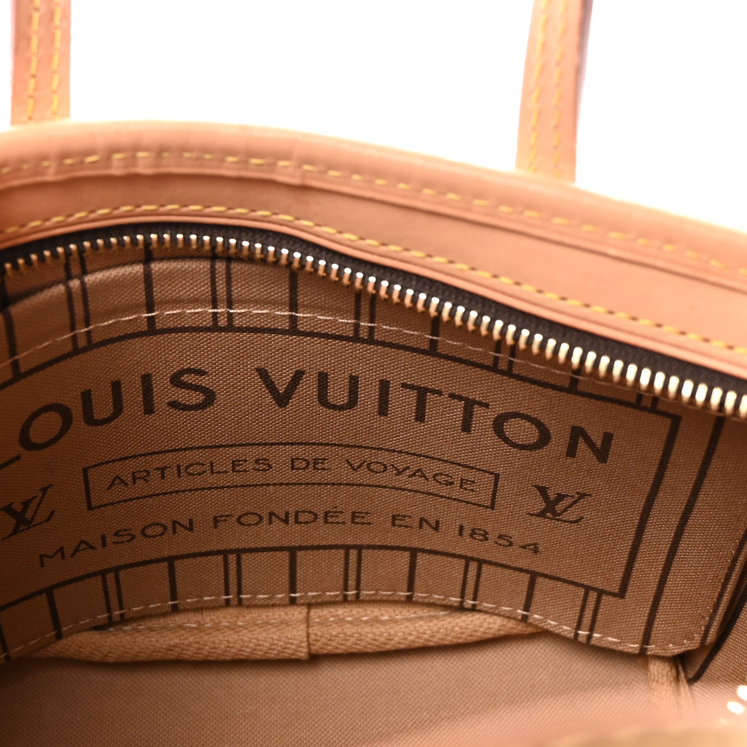 Louis Vuitton Monogram Neverfull BB Beige 6 of 9