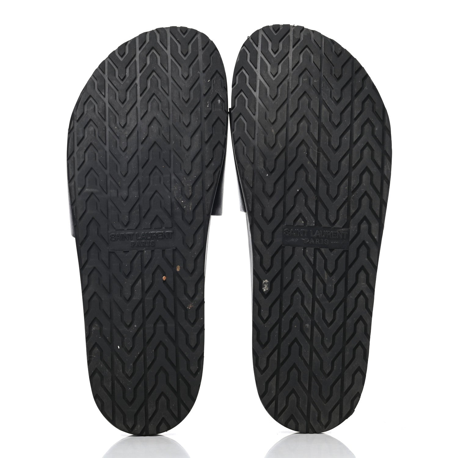 Saint Laurent Calfskin Monogram Jimmy Joan Slide Sandals 42 Black 4 of 4