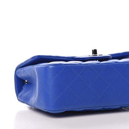 Chanel Lambskin Quilted Mini Rectangular Flap Blue 5 of 10