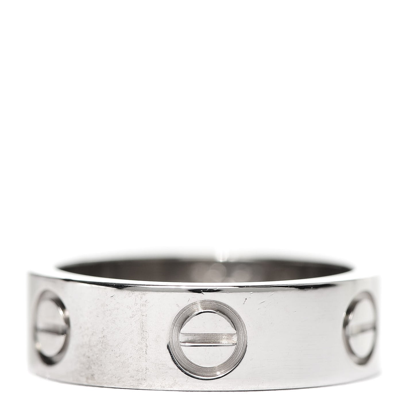 18K White Gold 5.5mm LOVE Ring 50 5.25