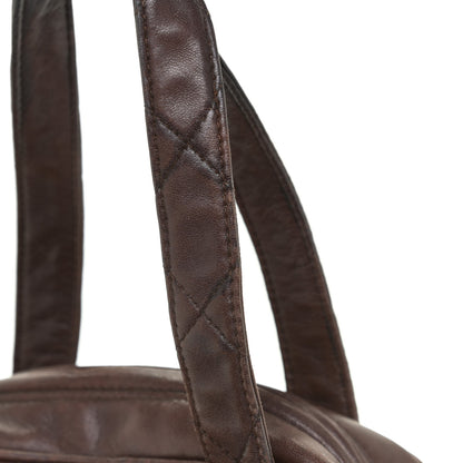 Chanel Lambskin Quilted Shoulder Bag Brown 19 of 27