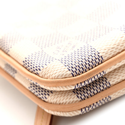Louis Vuitton Damier Azur Double Zip Pochette 13 of 14