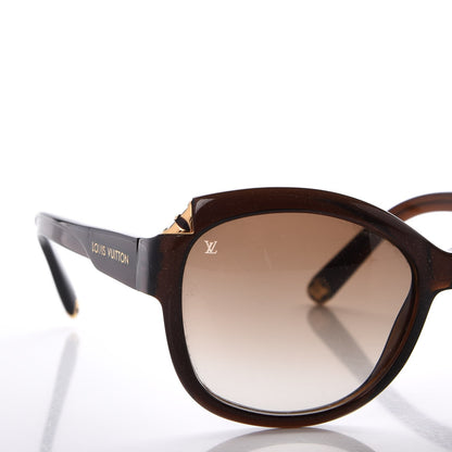 Louis Vuitton Hortensia Z0486W Sunglasses Brown Glitter 10 of 11