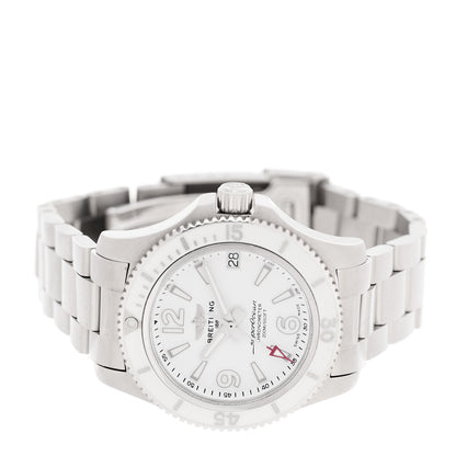 Breitling Stainless Steel 36mm Super Ocean Chronometer Automatic Watch White A17316 2 of 4