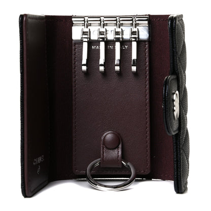 Chanel Caviar Quilted Classic 4 Key Holder Wallet Black 4 of 6