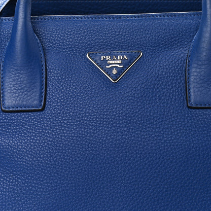 Prada Vitello Daino Shopping Tote Royal 7 of 10