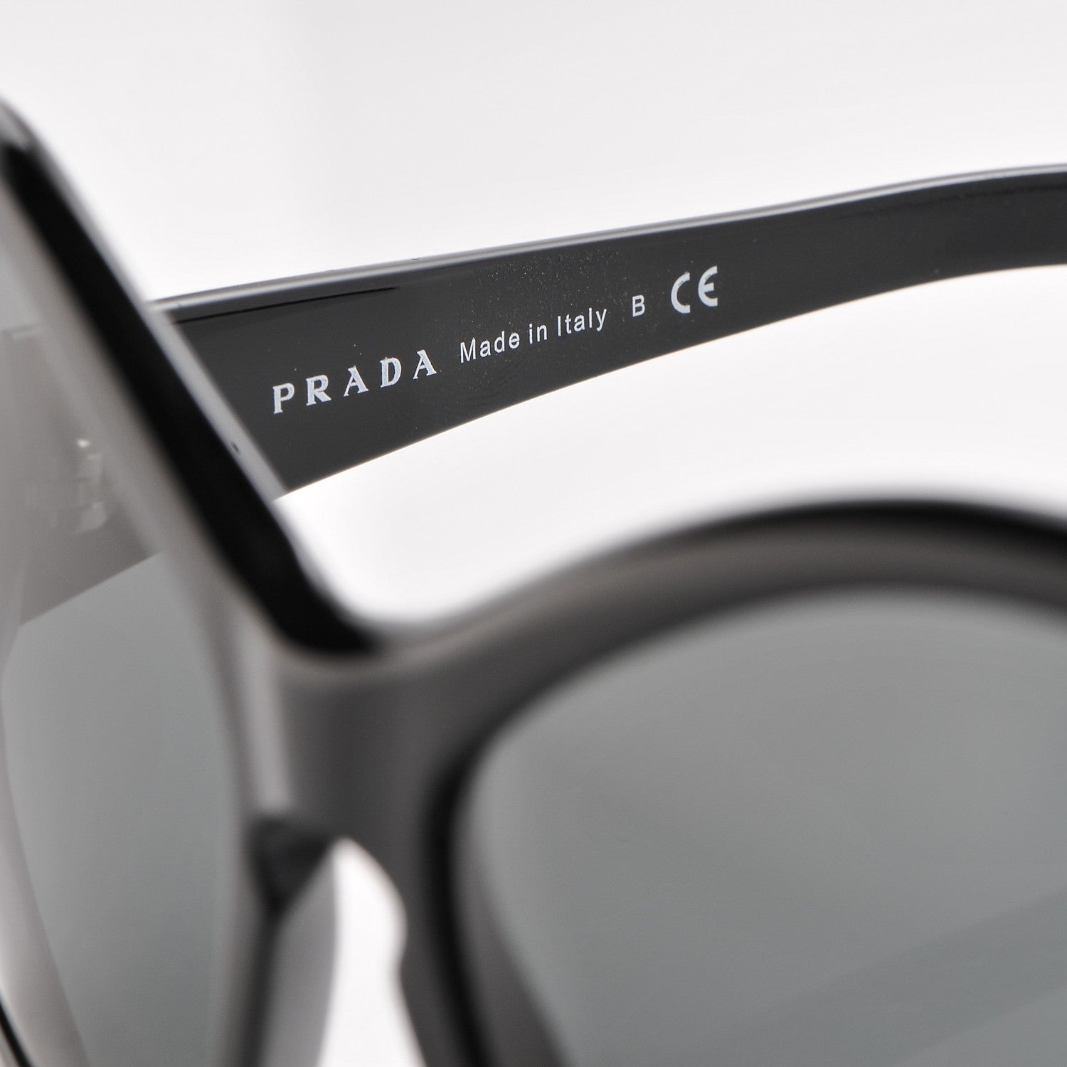 Prada Butterfly Frame Sunglasses SPR 18I Black 6 of 7
