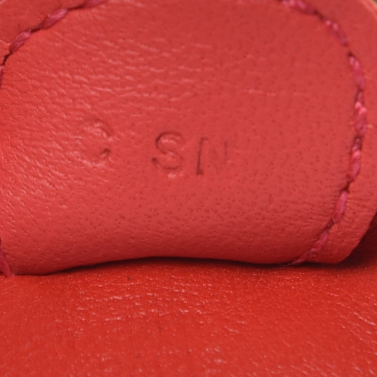 Hermes Milo Lambskin Grigri Rodeo Horse Bag Charm PM Rouge Indien Gold Bougainvillea 4 of 5